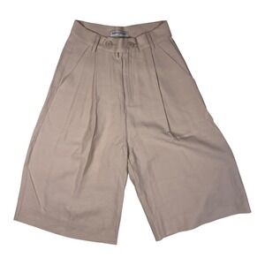 Nonchalant Label Womens Pleat Culottes  Beige Polyester Size XS